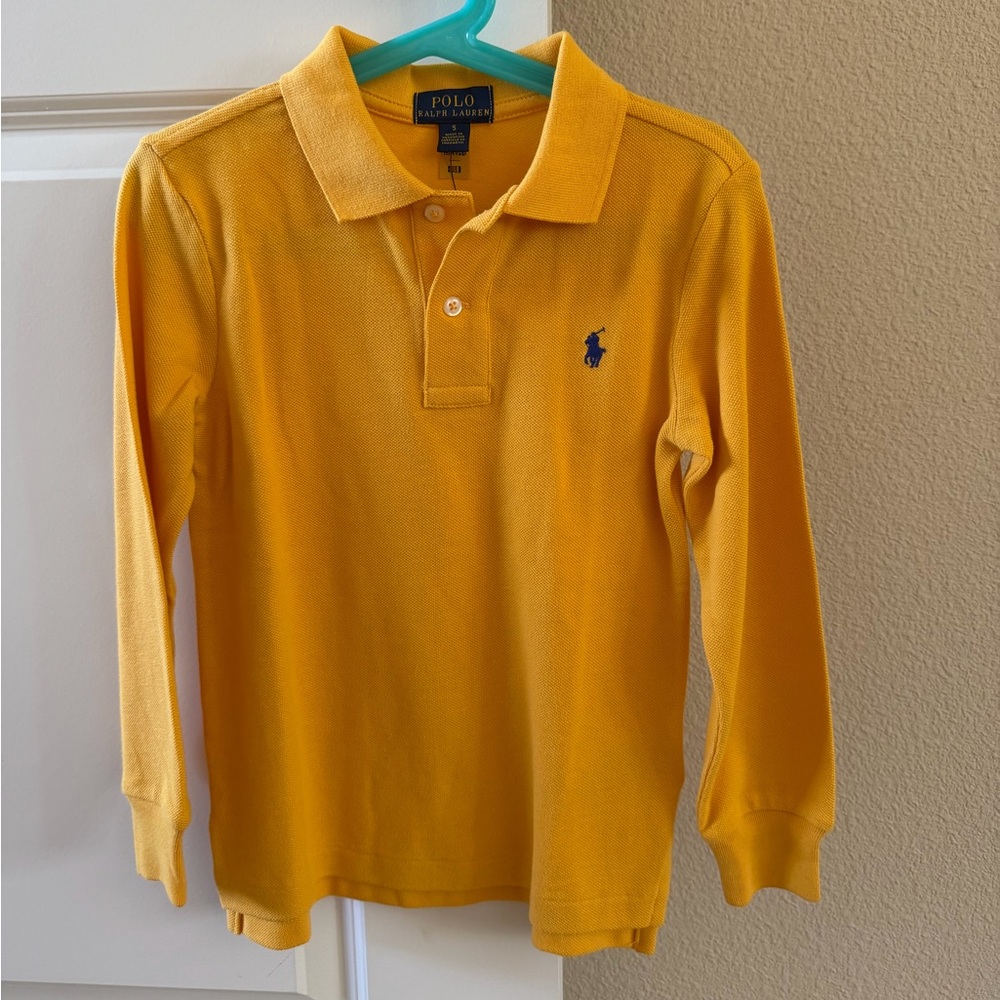 Polo by Ralph Lauren Kids Golden Yellow Long Sleeve Polo